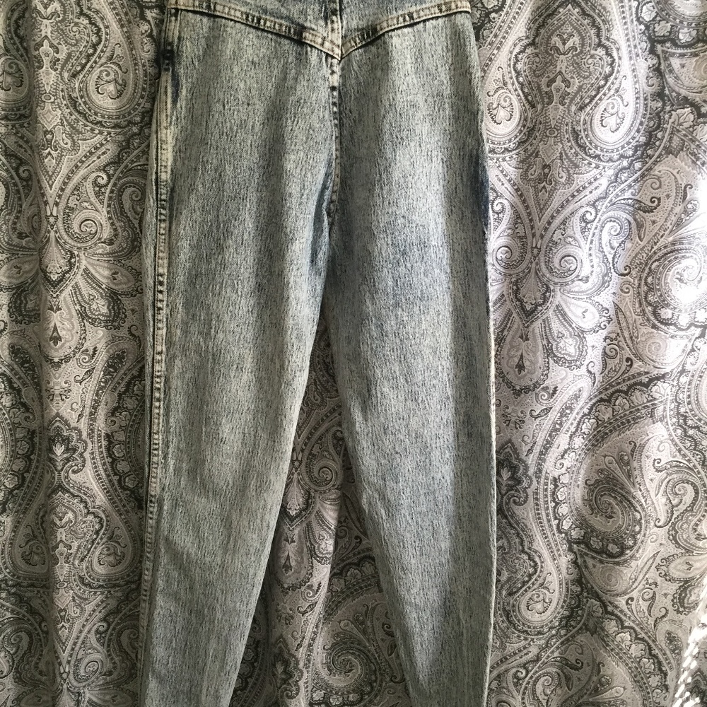 VINTAGE CORNICHE DESIGNER ACID RED TAG WOMENS JEANS MADE IN HONG FRONT PKT GOL… - Picture 4 of 15